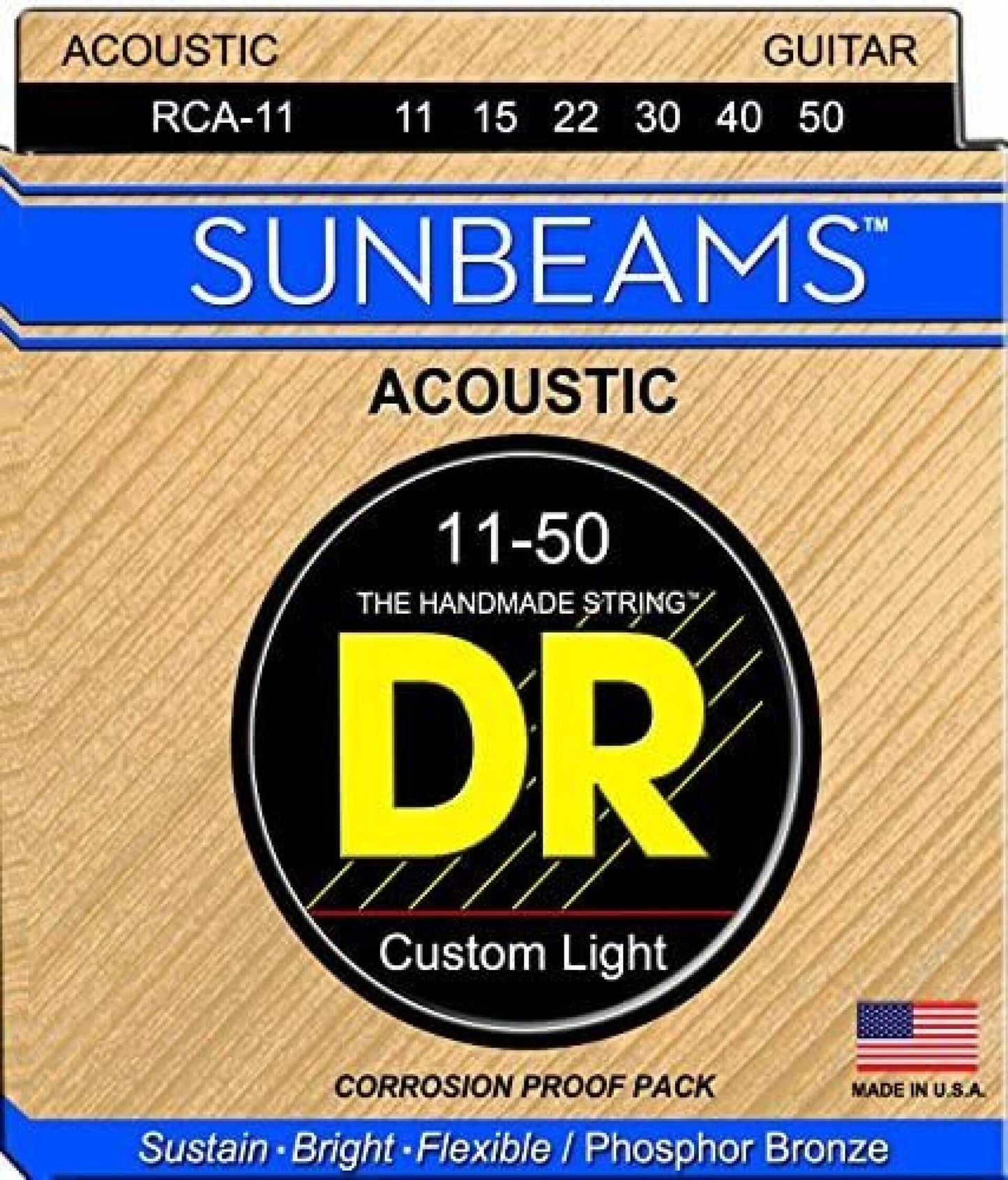 DR Strings Sunbeam - Phosphor Bronze AcousticRound Core 11-50 (RCA-11)
