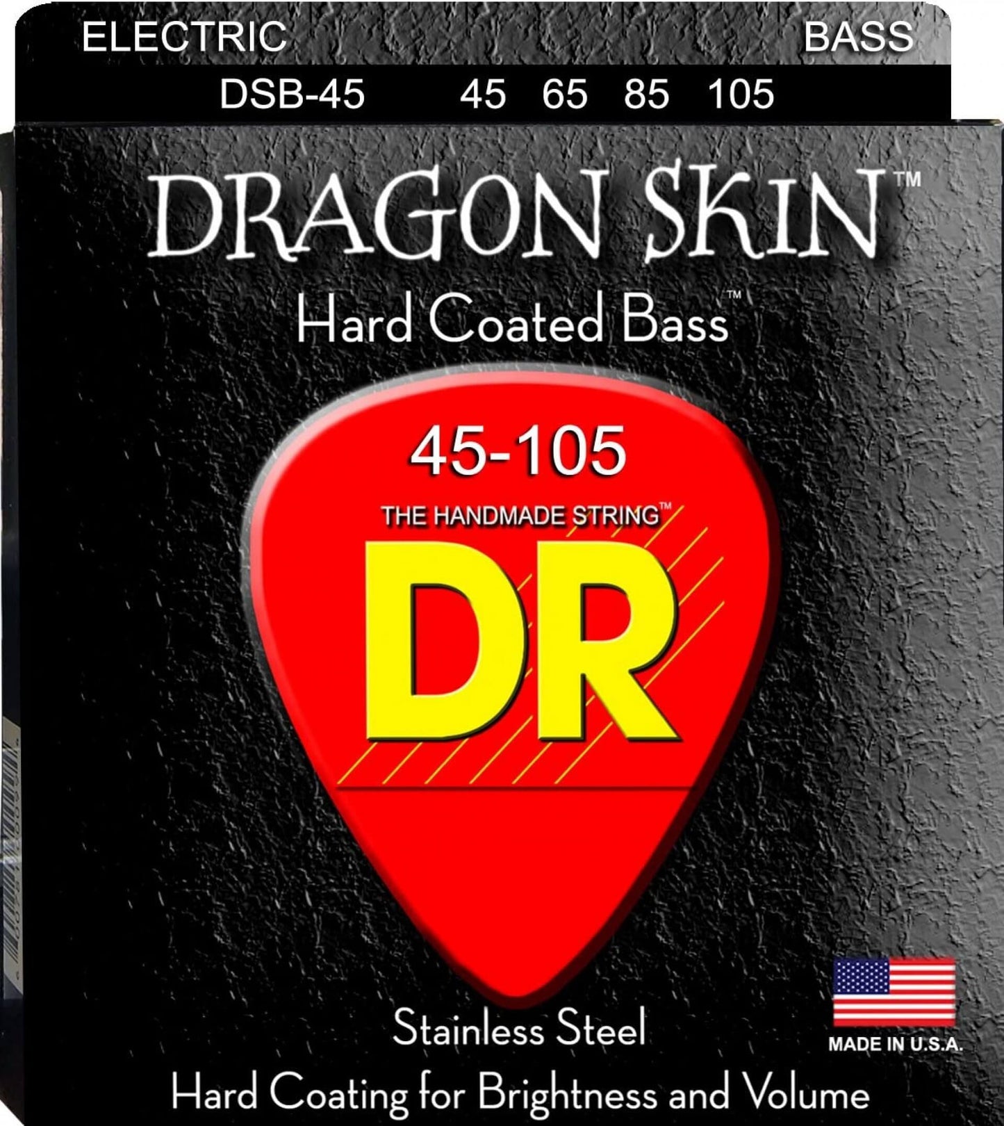 DR Strings DSB-45 Dragon Skin Coated Medium 4-String Bass Strings