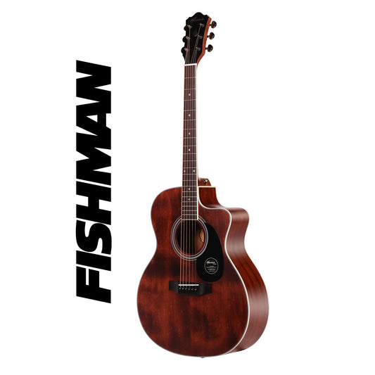 Mantic GA10SC-E Solid Top Semi- Acoustic Guitar Fishman
