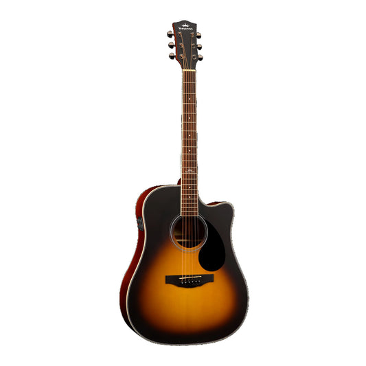 Kepma D1CE TRANS K10- Semi acoustic Guitar- Sunburst Matt