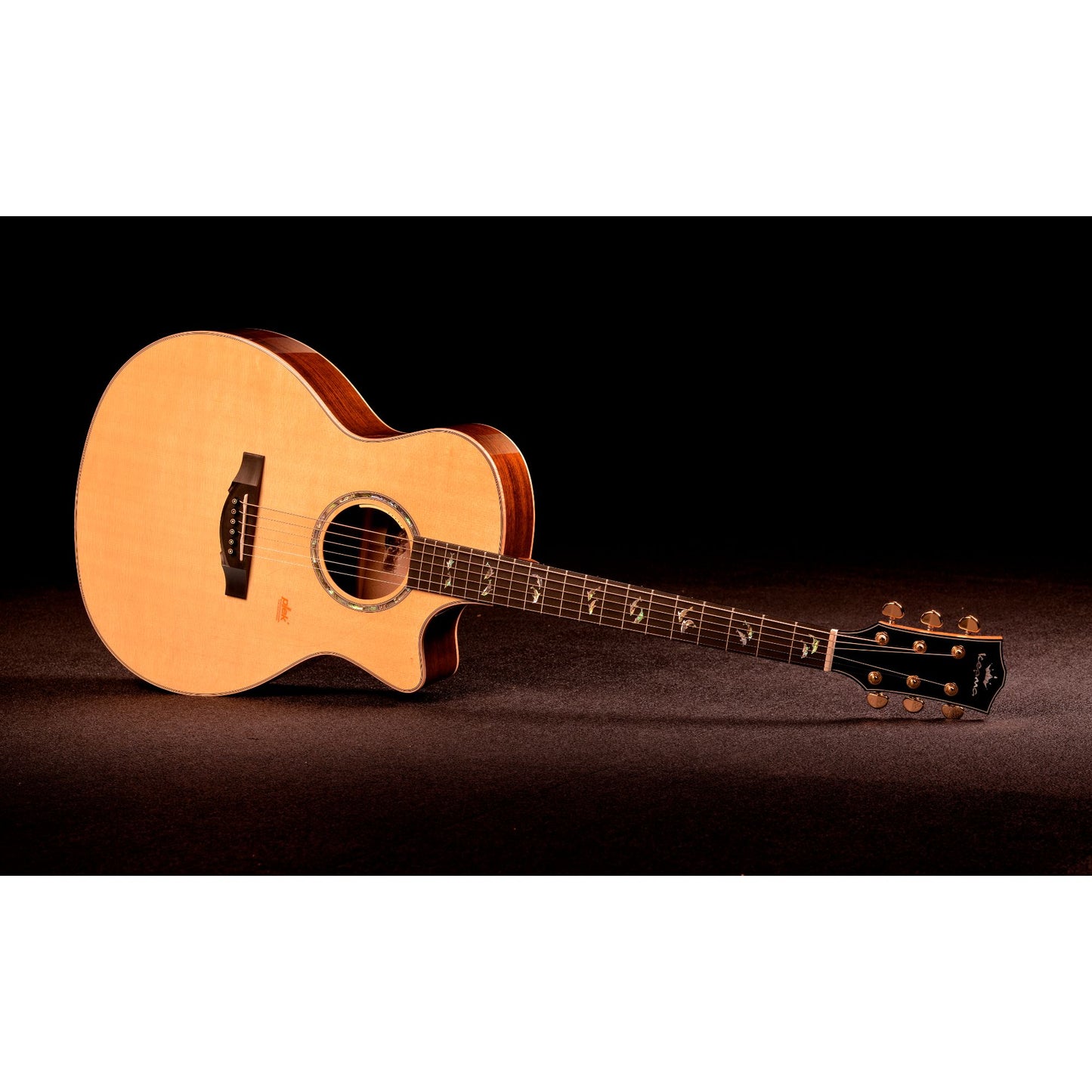 Kepma A1E GA All Solid Grand auditorium cutaway shape guitar with Lr baggs stage pro anthem pick up