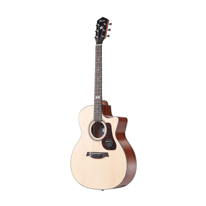 Mantic GT10GC Solid Top Acoustic Guitar - Natural