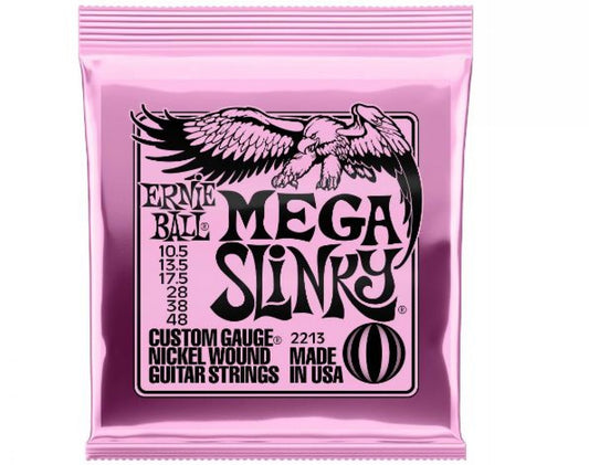 Ernie Ball 2213 Slinky Nickel Wound Electric Guitar Strings - .0105-.048 Mega Slinky