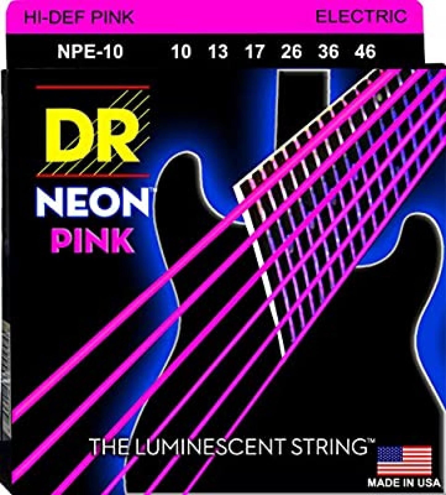 DR Strings HI-DEF NEON Electric Guitar Strings (NPE-10)