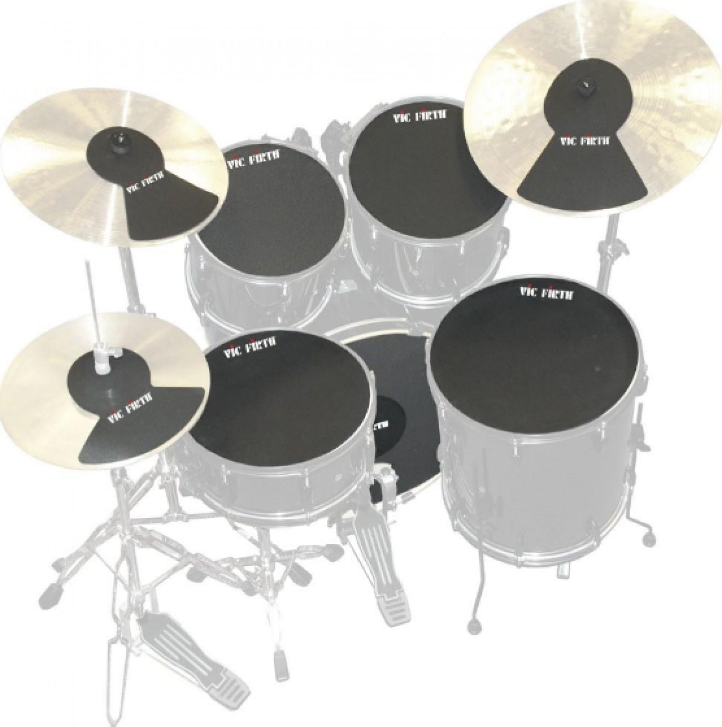 Vic Firth MUTEPP7 Drum and Cymbal Mute Pack - Set of 6