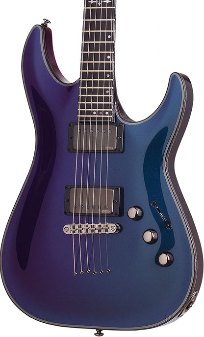 Schecter Hellraiser Hybrid C-1 Solid-Body Electric Guitar, UV