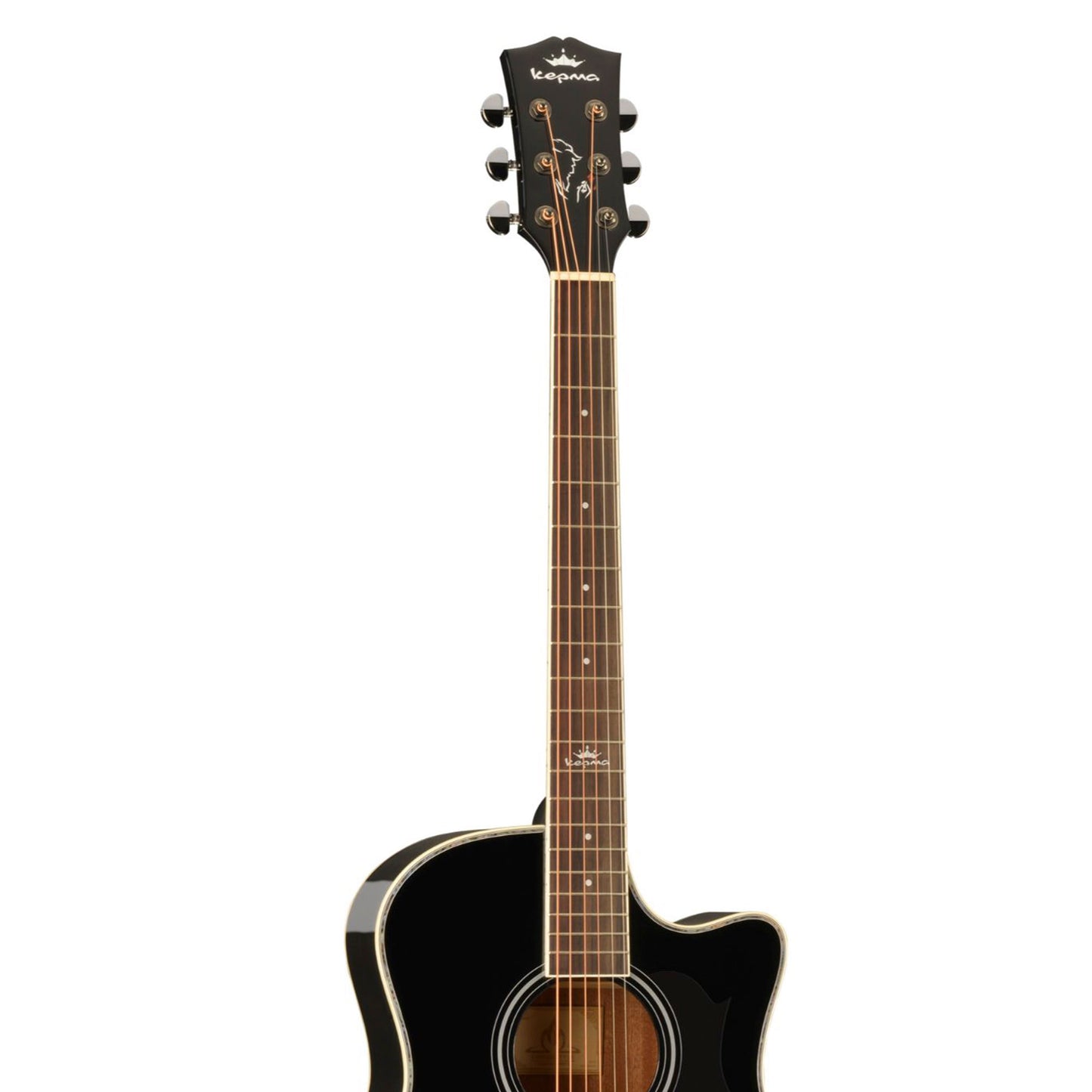 Kepma A1C Acoustic Guitar- Black Glossy