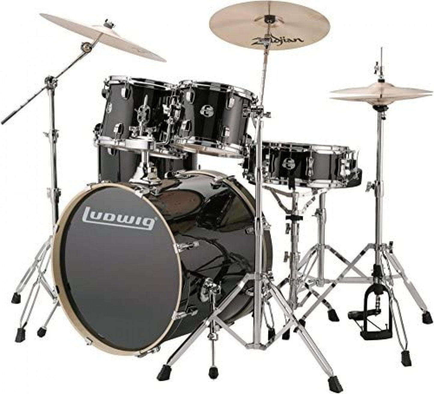 Ludwig Element Evolution 5-Piece Drum Set Black Sparkle