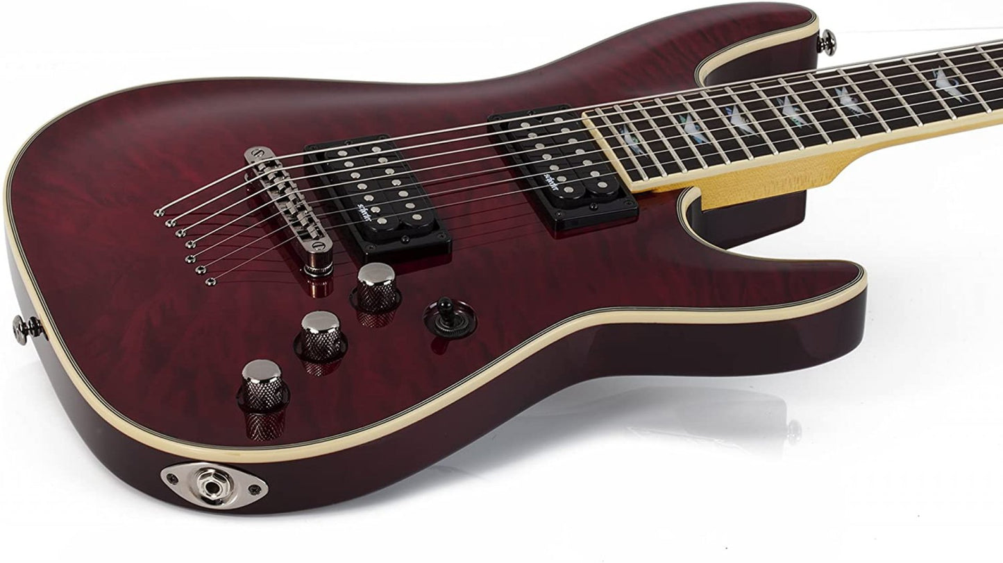 Schecter Omen Extreme-7 7 String Electric Guitar- Black Cherry