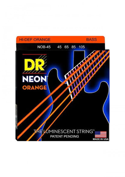 DR Strings NOB-45 Nickel Coated Bass Guitar Strings, Medium