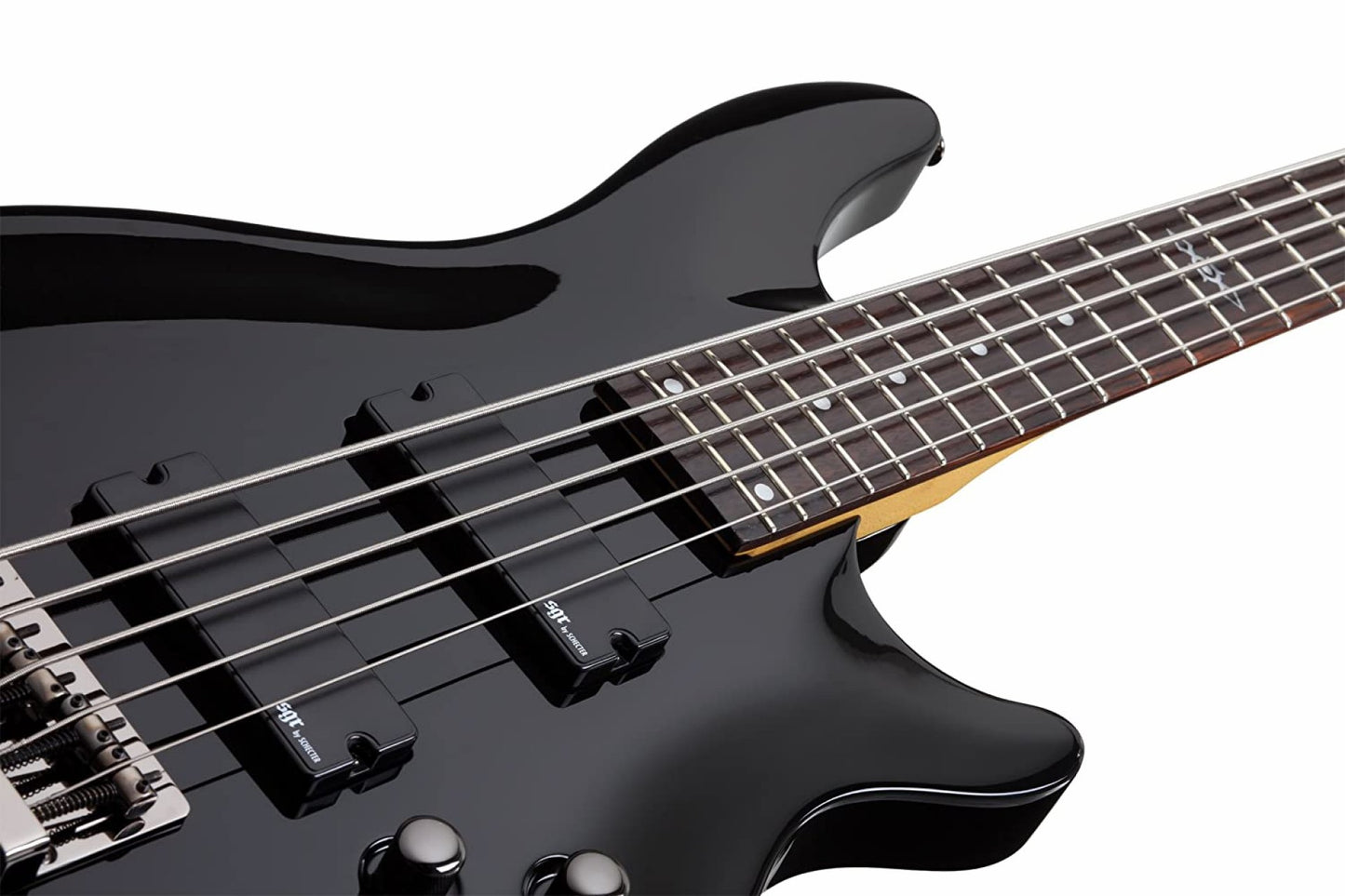 Schecter 3824 SGR C-5 Bass Guitar - Black