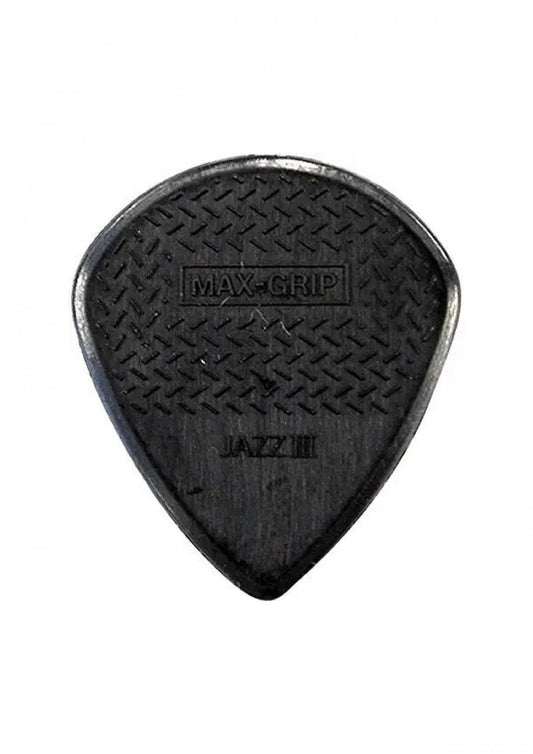 Jim Dunlop 471R3S Nylon Max Grip Jazz Guitar Pick, 24 Pieces in a Bag