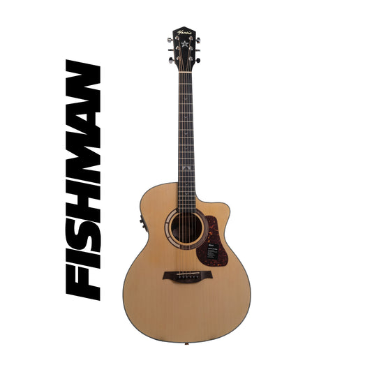 Mantic GT1GC -E Semi- Acoustic Guitar With Fishman Electronics- Natural