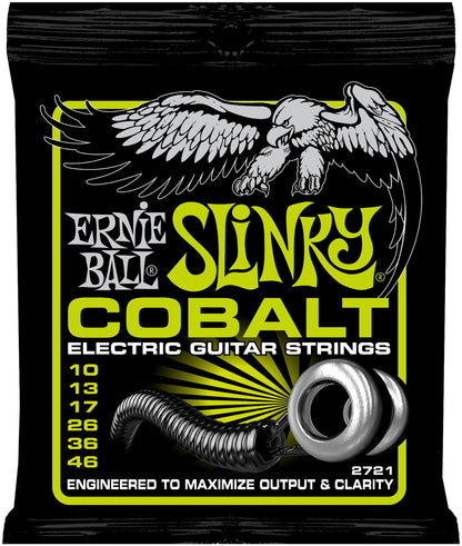 Ernie Ball 2721 Cobalt Regular Slinky Electric Strings  (10-46)       EBL*2721