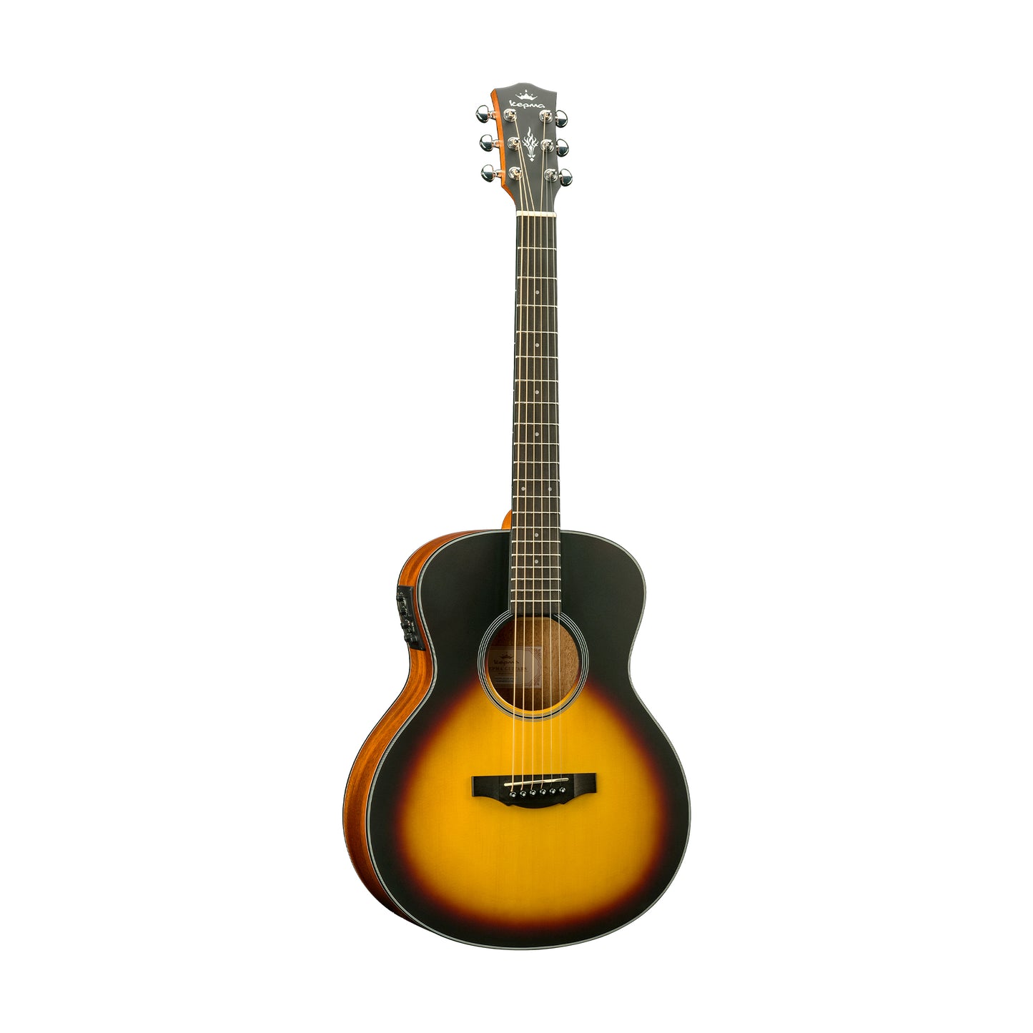 Kepma ES36-E Semi Acoustic Travel Guitar- Sunburst Matt
