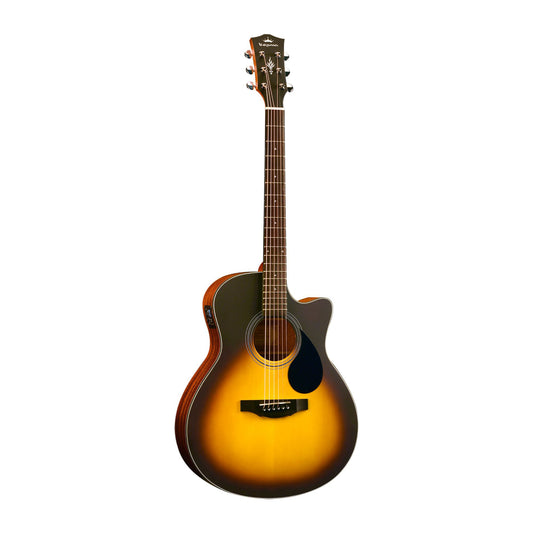 Kepma EAC-E Semi - Acoustic Guitar - Sunburst Matt