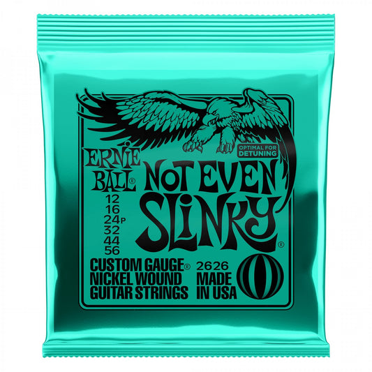 Ernie Ball 2626 NOT EVEN SLINKY NICKEL WOUND ELECTRIC GUITAR STRINGS - 12-56 GAUGE