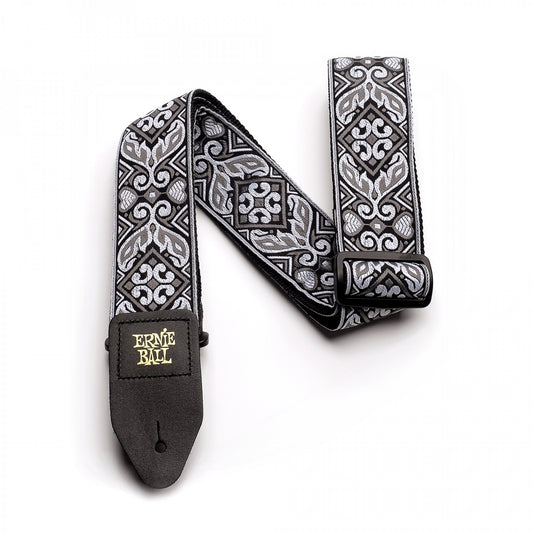 ERNIE BALL TRIBAL SILVER JACQUARD STRAP 4166