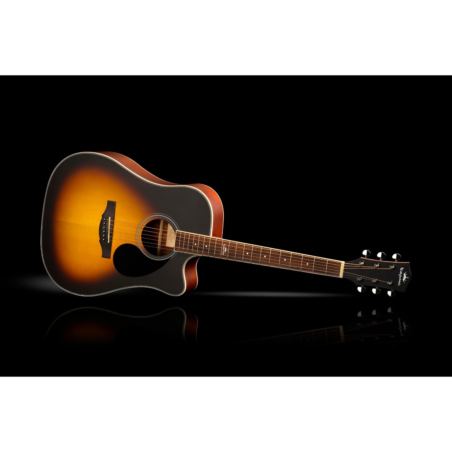 KEPMA D1C Acoustic Guitar-- Sunburst Matt