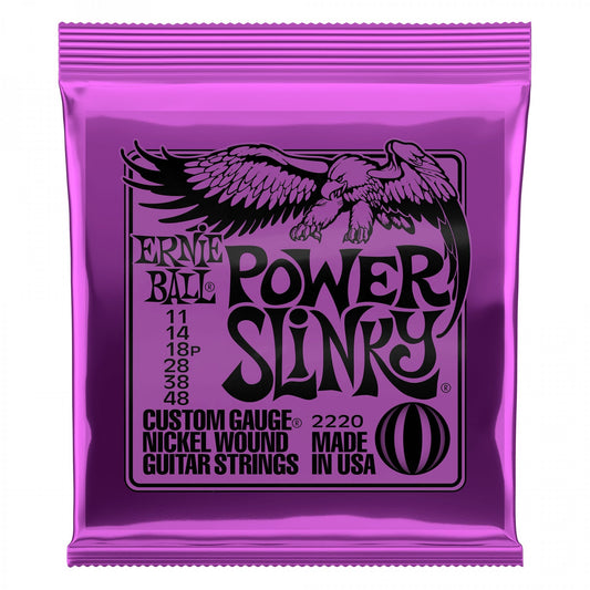 Ernie Ball 2220 Power Slinky Nickel-Plated Steel Electric Guitar Strings (11-48)   EBL*2220