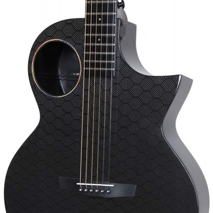 Enya EA-X4EQ TransAcoustic Guitar- Black Glossy with Hard case