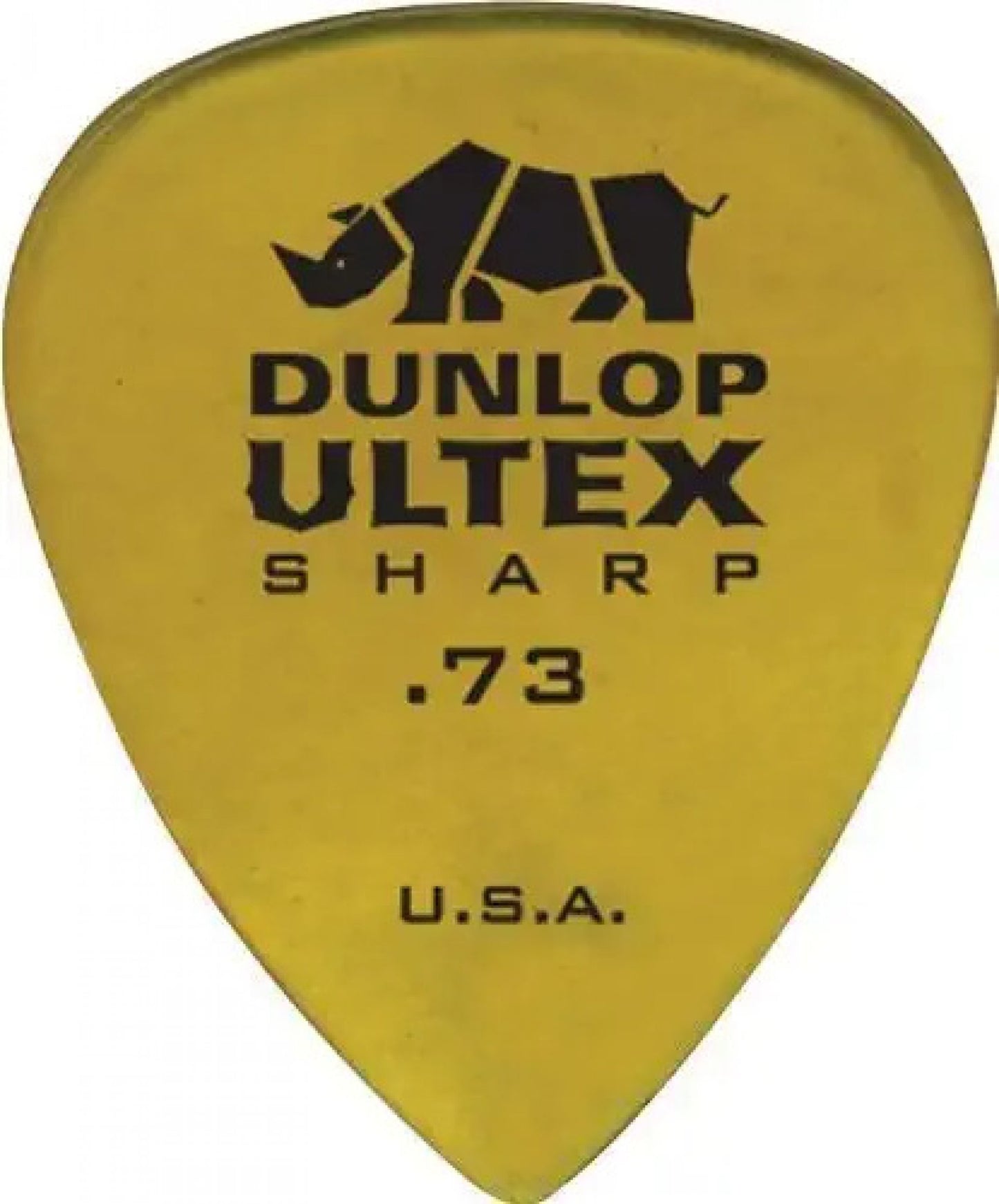 Jim Dunlop 433P 6-Piece 0.73mm Guitar Pick Set, Yellow
