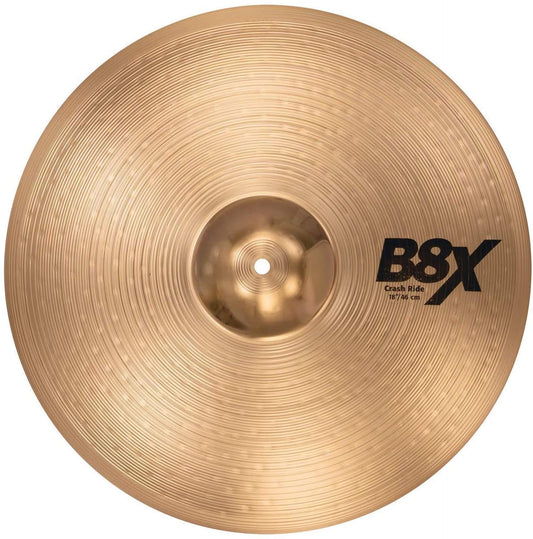 Sabian 41811X 18-inch B8X Crash Ride Cymbal (Golden)