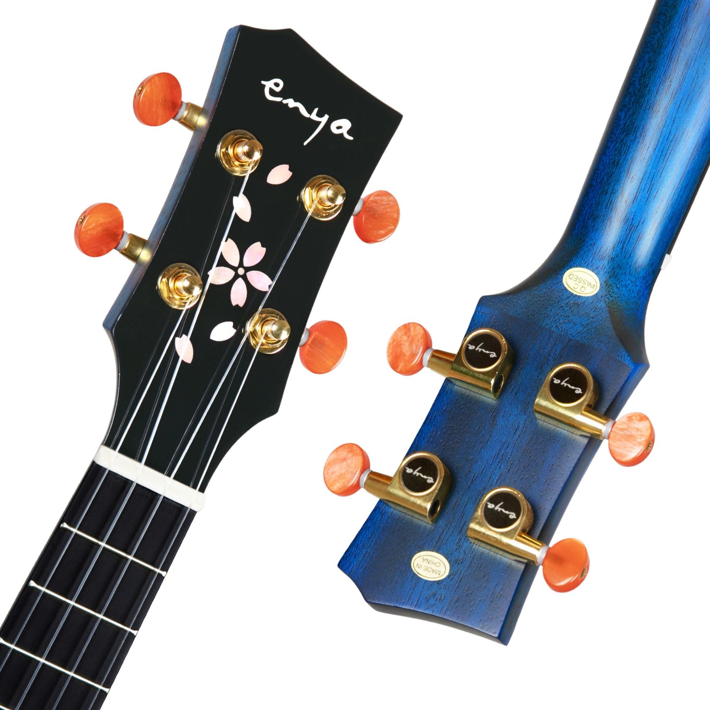 Enya EUT MS Blue All Solid Mahogany Tenor Ukulele