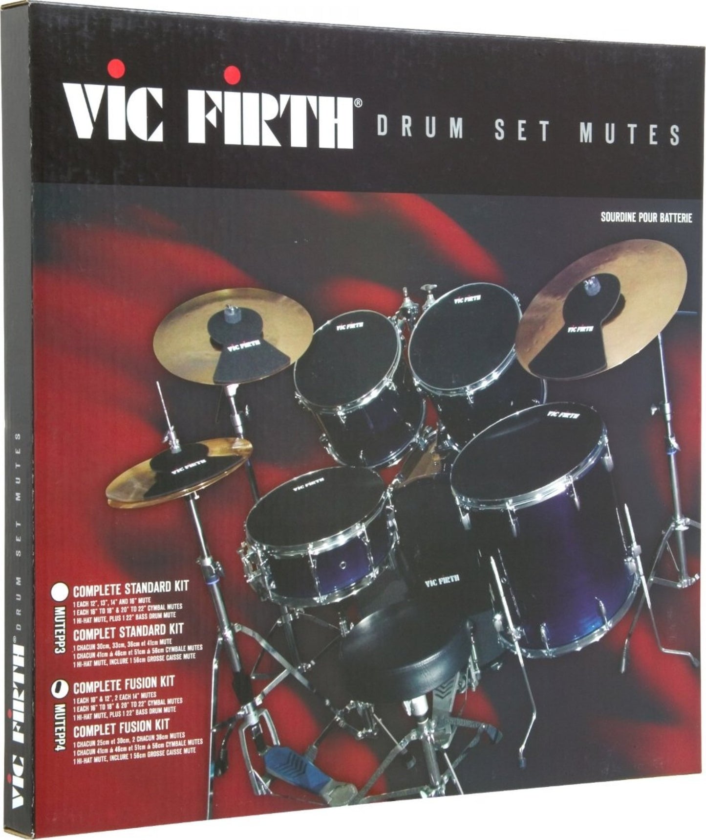 Vic Firth MUTEPP4 Drum and Cymbal Mutes Pack