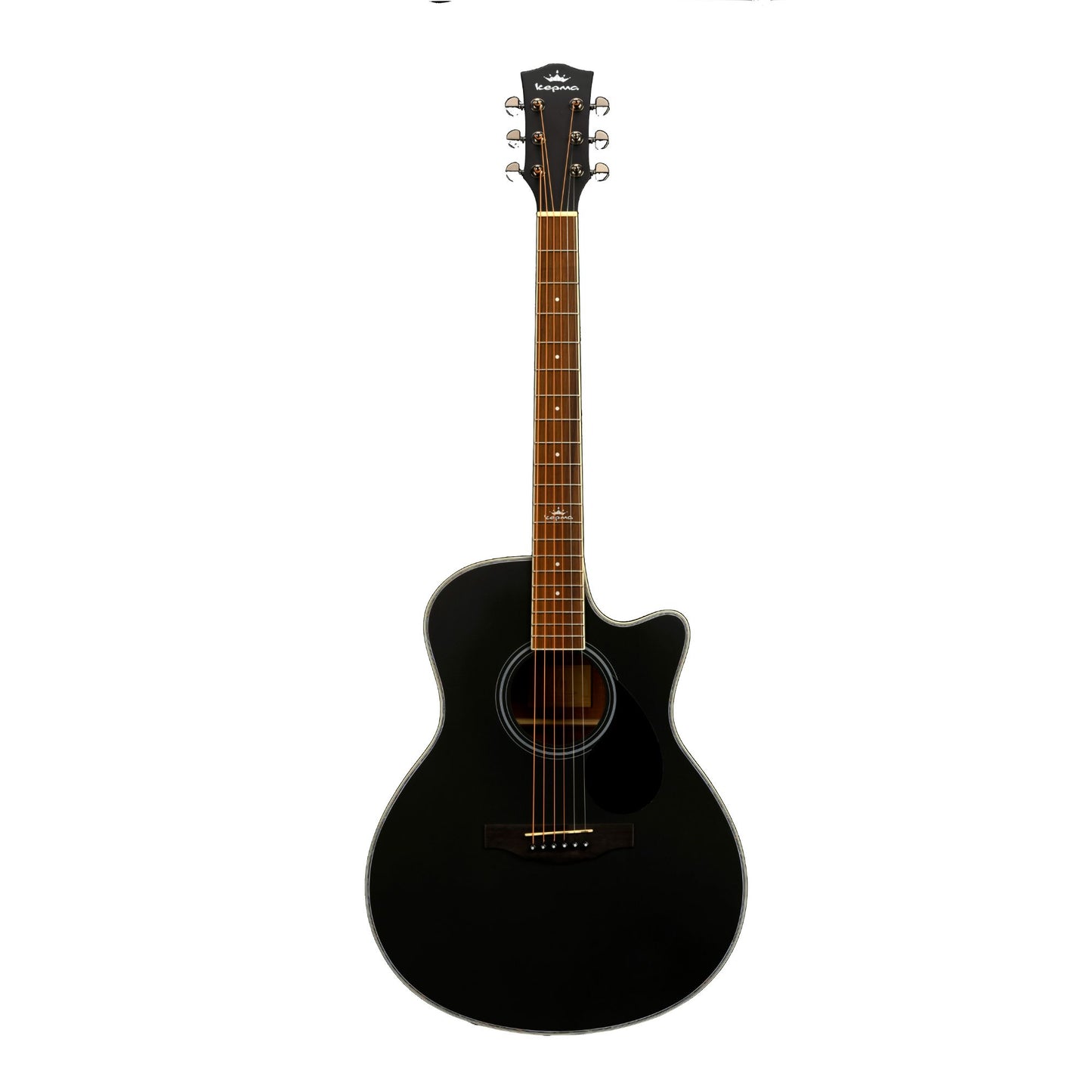 Kepma A1C Acoustic Guitar- Black Matt