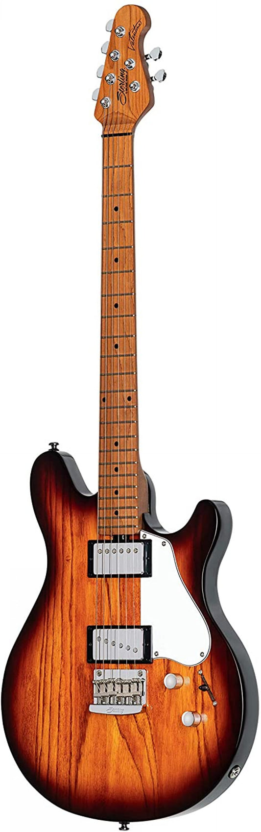 Sterling by Music Man 6 String Solid-Body Electric Guitar, Right, Vintage Sunburst (JV60-VSB)