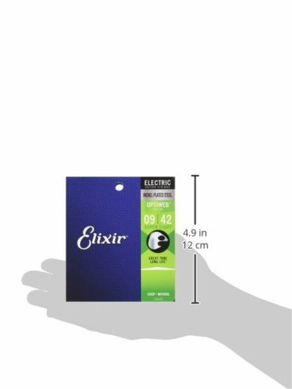 Elixir 19002 Optiweb Electric Guitar Strings Super Light - 9-42