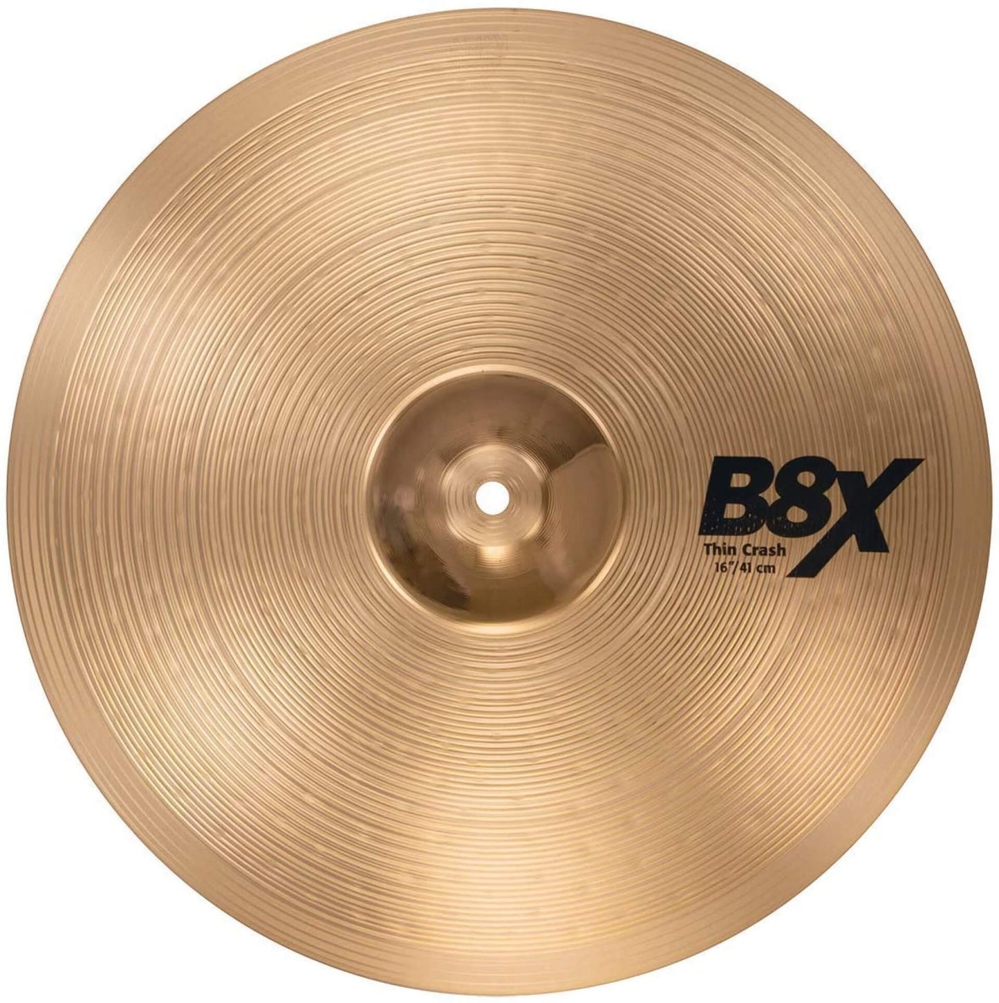 Sabian 41606X 16-inch B8X Thin Crash Cymbal (Golden)
