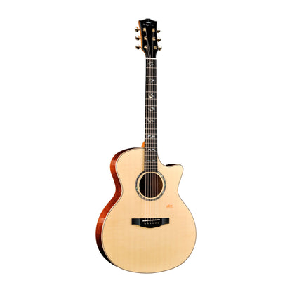 Kepma A1E GA All Solid Grand auditorium cutaway shape guitar with Lr baggs stage pro anthem pick up