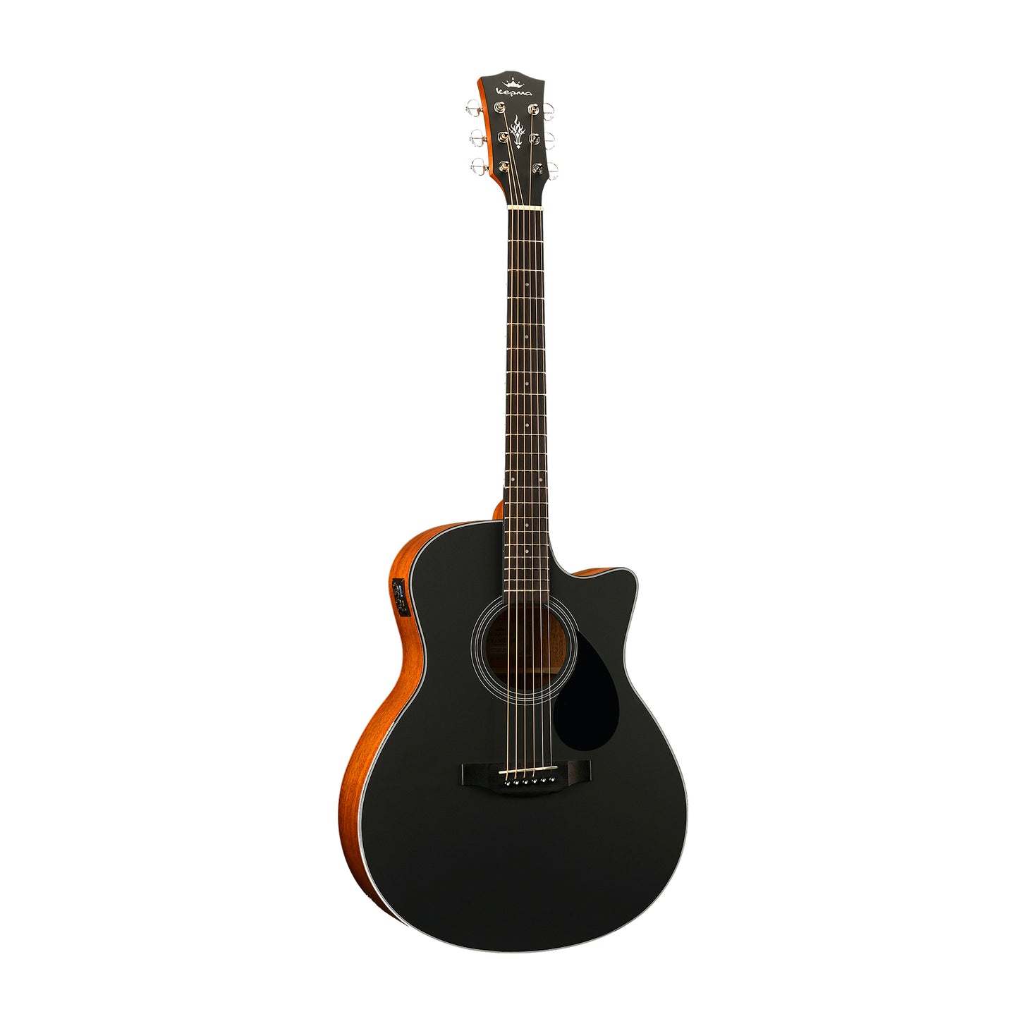 Kepma EAC-E Semi - Acoustic Guitar - Black Matt