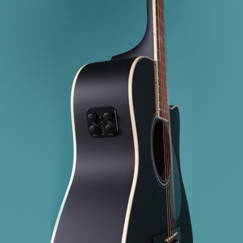 Kepma A1CE TRANS K10- Semi acoustic Guitar- Black Matt
