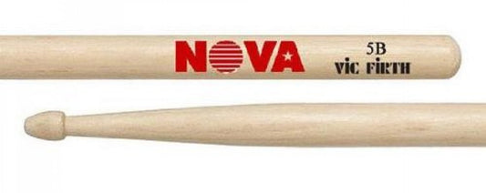 Vic Firth VF-N5B Nova Drum Stick 5B, Wood Tip