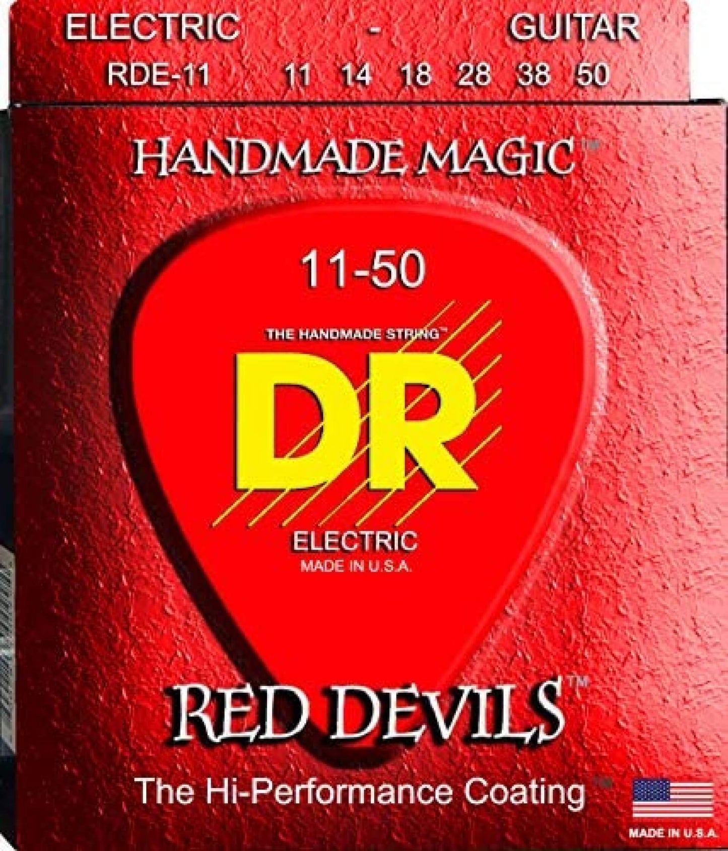DR Strings Red Devils - Extra-Life Red Coated Electric 11-50