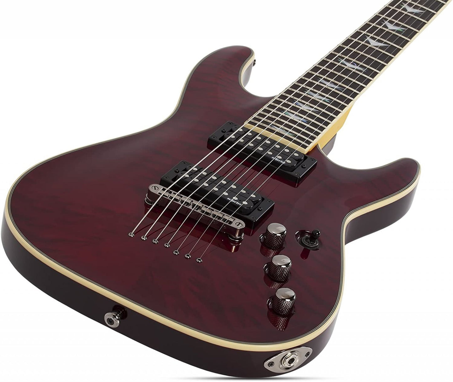 Schecter Omen Extreme-7 7 String Electric Guitar- Black Cherry