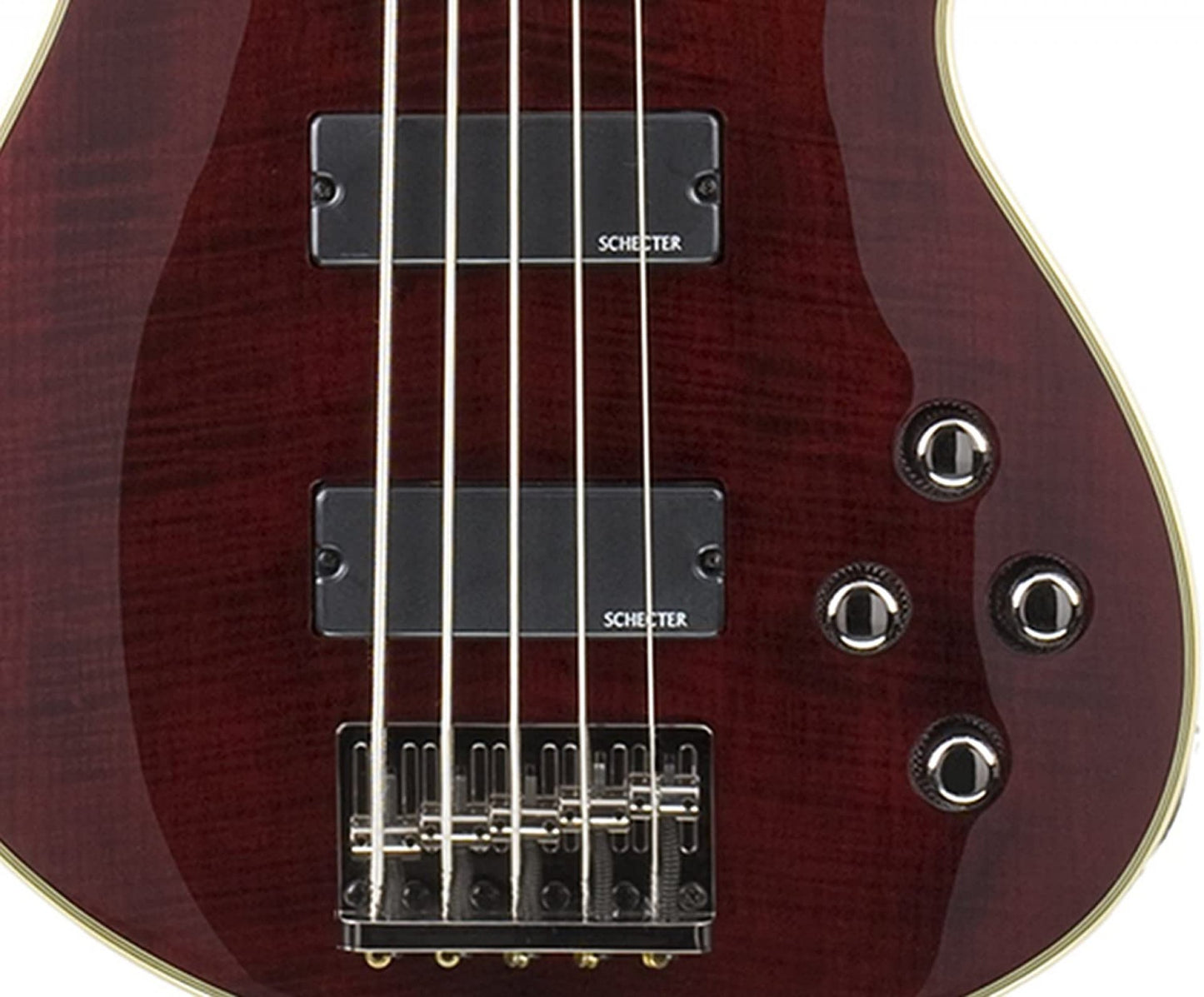 Schecter Omen Extreme-5 Bass Guitar (Black Cherry