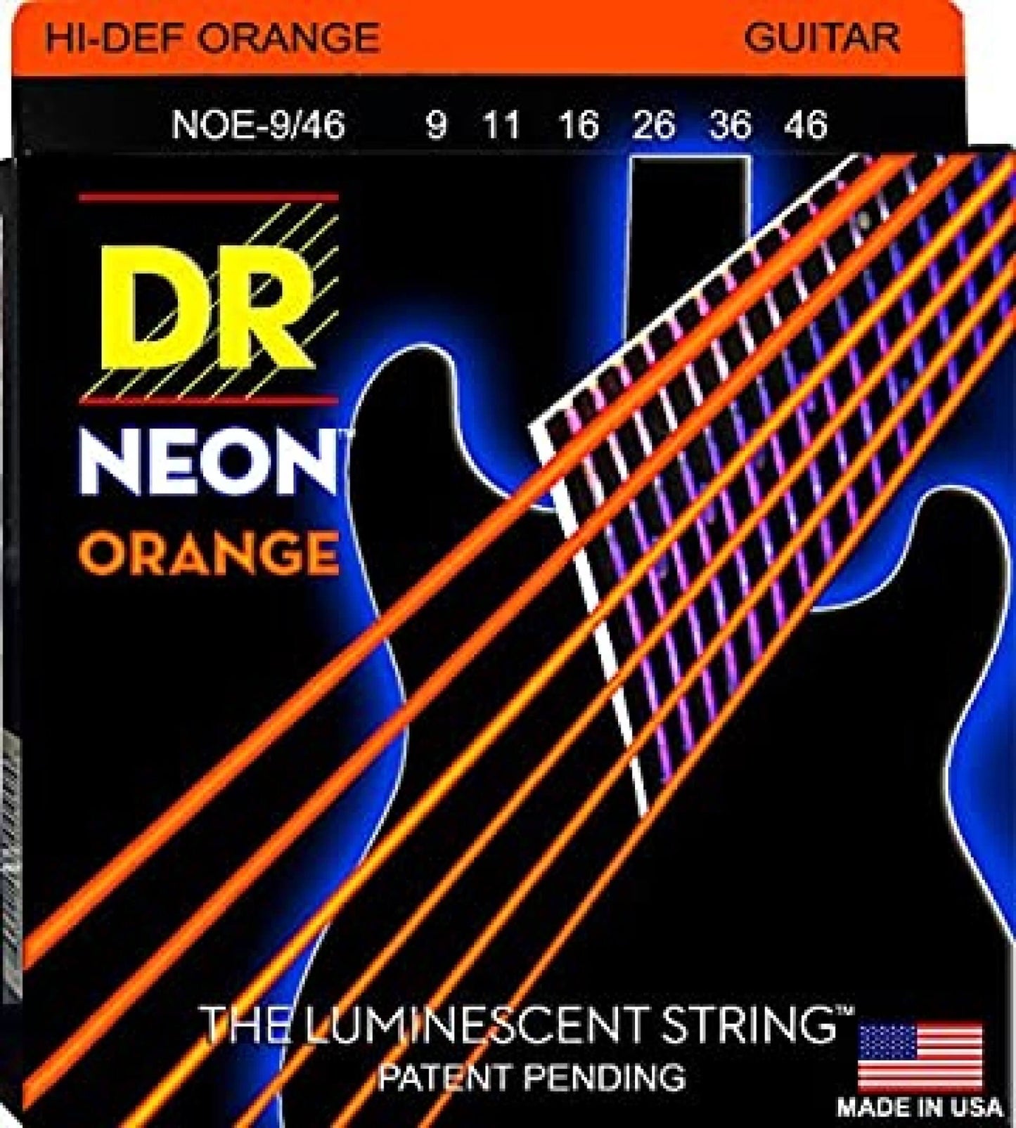 DR Strings HI-DEF NEON Electric Guitar Strings (NOE-9/46)